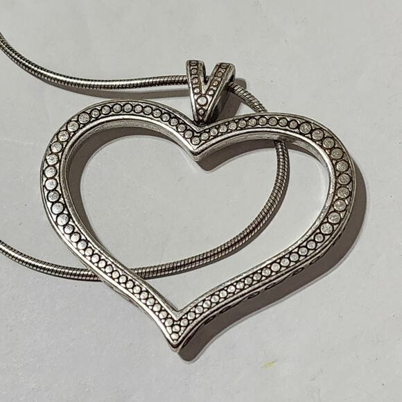 Brighton jeweled crystal large‎ heart necklace - Picture 4 of 7